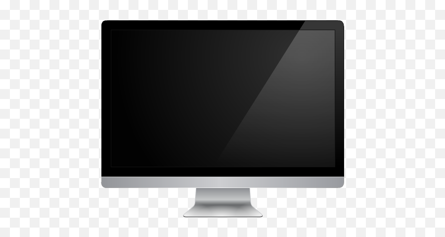 Black Monitor Apple Computer Icon Png - Transparent Background Monitor Icon Emoji,Computer Png