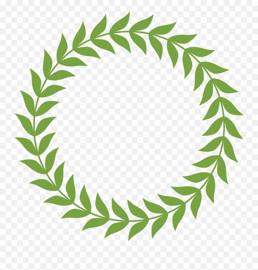 Wreath Clipart Transparent Background - Round Laurel Wreath Png Emoji,Wreath Clipart