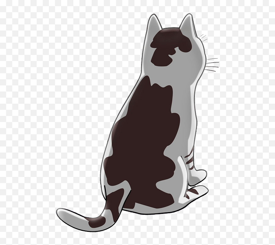 Cat Back Clipart - Back Of The Cat Clipart Emoji,Back Clipart