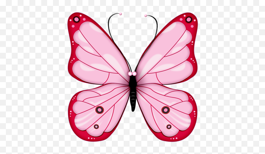 Butterfly Outline - Pink Butterfly Png Emoji,Butterfly Outline Clipart