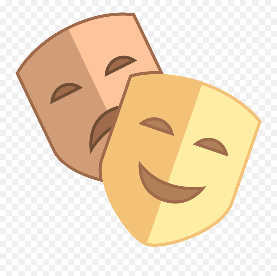 Stereotypical Shakespear Derivative Two - Theatre Icon Emoji,Theater Masks Clipart
