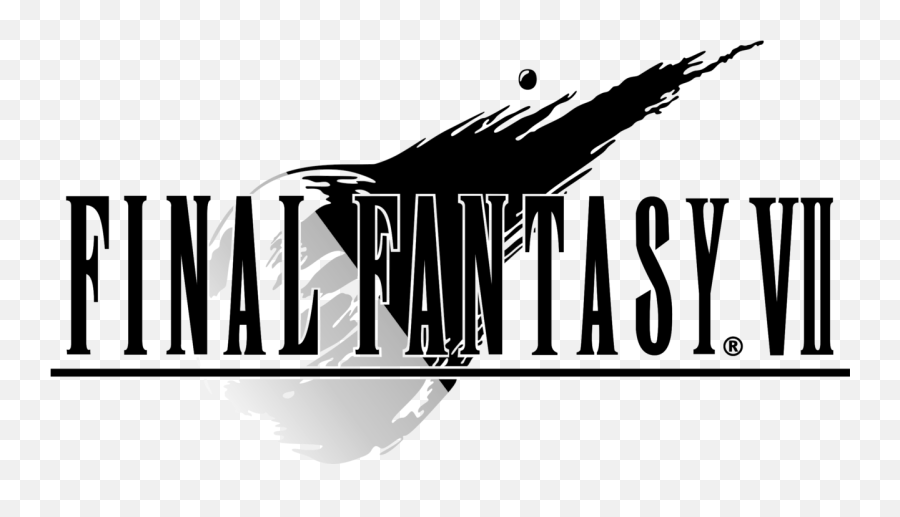 Final Fantasy Vii Logo Black And White - Language Emoji,Final Fantasy 6 Logo