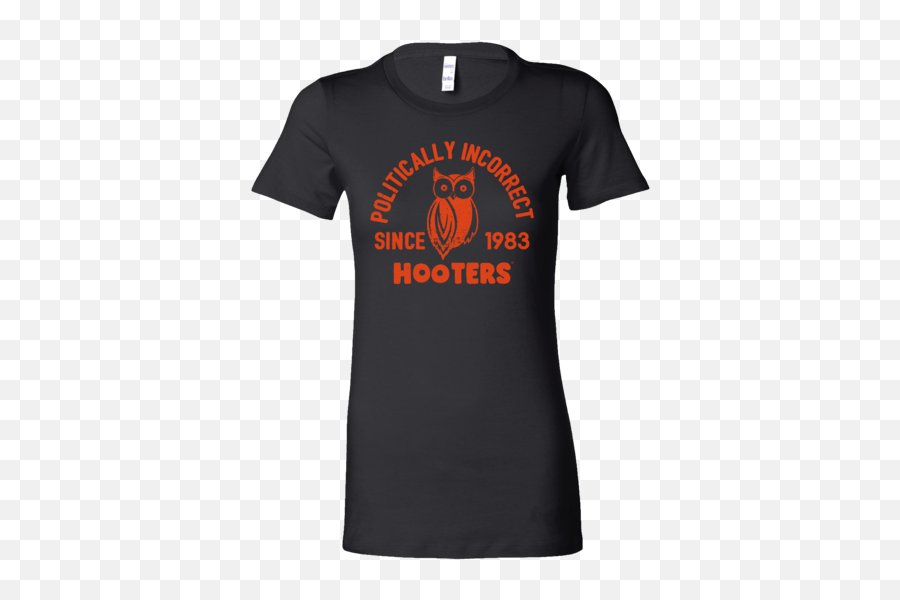 Politically Incorrect Tee - For Adult Emoji,Hooters Logo