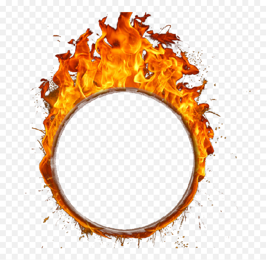 Fire Png Transparent Png - Transparent Background Circle Of Fire Emoji,Ring Of Fire Png