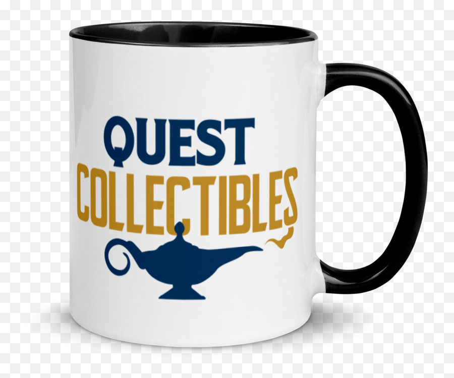 Quest Collectibles Logo Ceramic Mug 11 Oz U2013 One Smoke With Color Inside Emoji,Pop Smoke Logo