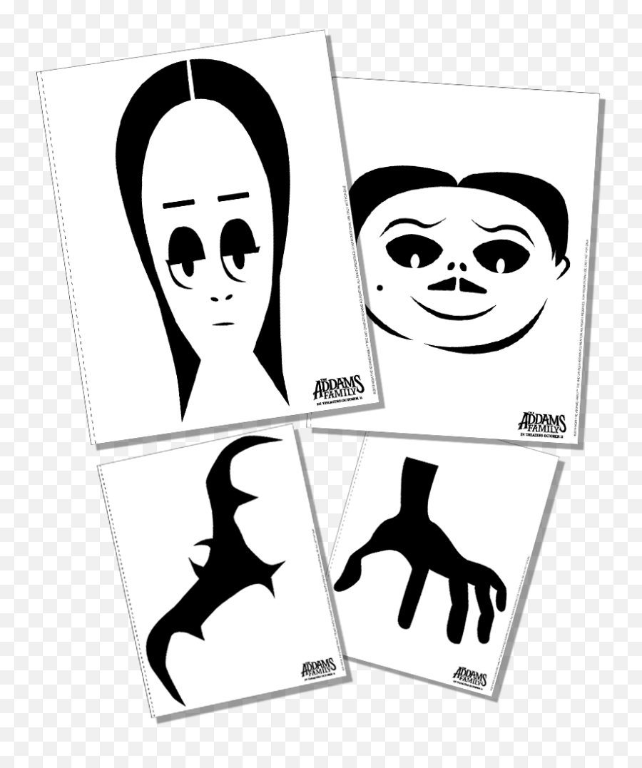 Addams Family Pumpkin Carving Clipart - Full Size Clipart Dot Emoji,Pumpkin Carving Clipart