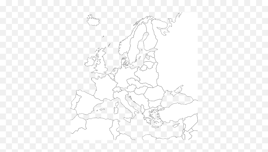 Black And White Map Of Europe - Kingdom Of Croatia Habsburg Emoji,Europe Clipart
