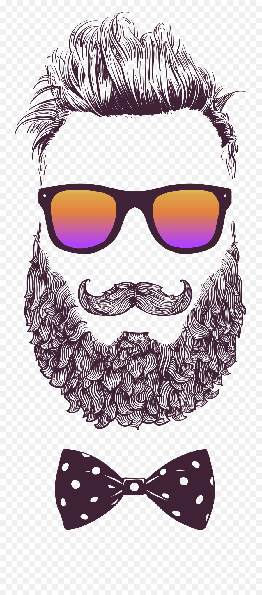 Download Fashion Sunglasses - World Beard Day Emoji,Male Clipart