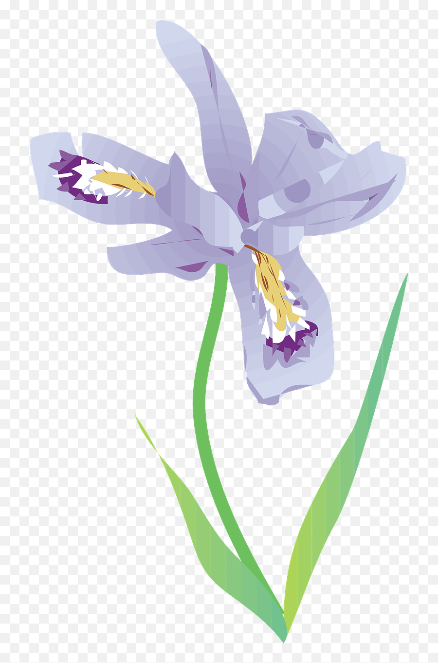Wild Iris Flower Purple Emoji,Iris Flower Png