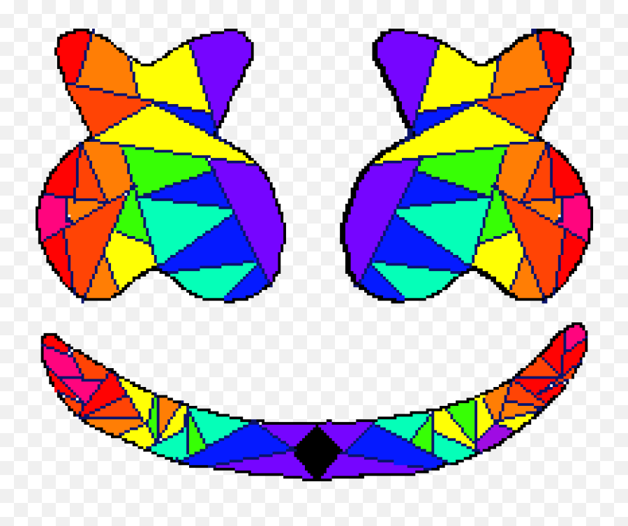 Pixilart - Rainbow Marshmello Logo Png Emoji,Marshmello Logo