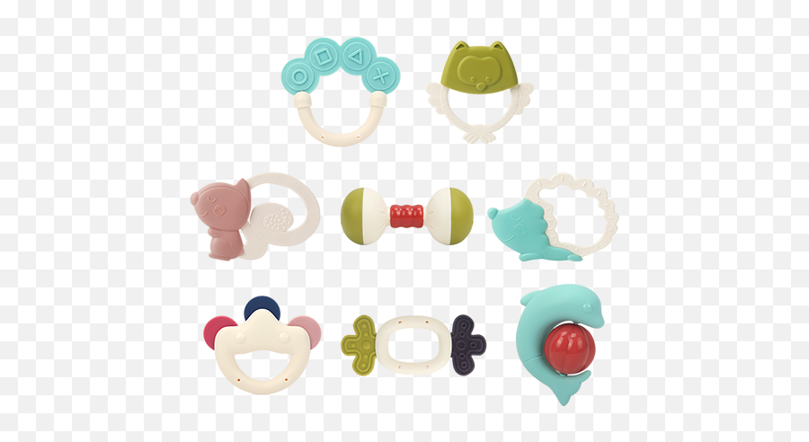Montessori Mobile Crib Teether For Baby Handbells Newborn Emoji,Baby Toy Clipart