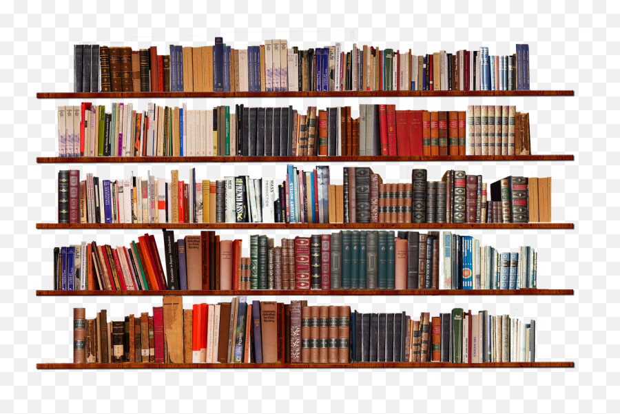 Bookshelf Isolated Transparent - Books Images In Png Emoji,Book Transparent