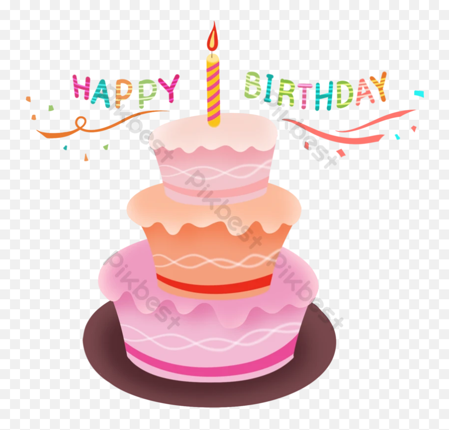Drawing Cartoon Birthday Cake Decoration Png Images Psd Emoji,Cakes Png
