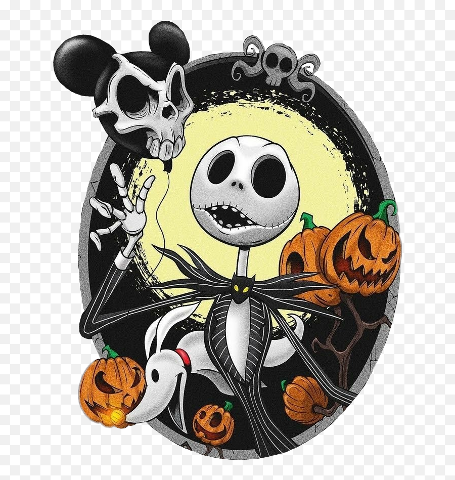 Jackskeleton Skeleton Sticker By Alicia Coleman - Scary Emoji,Nightmare Before Christmas Clipart