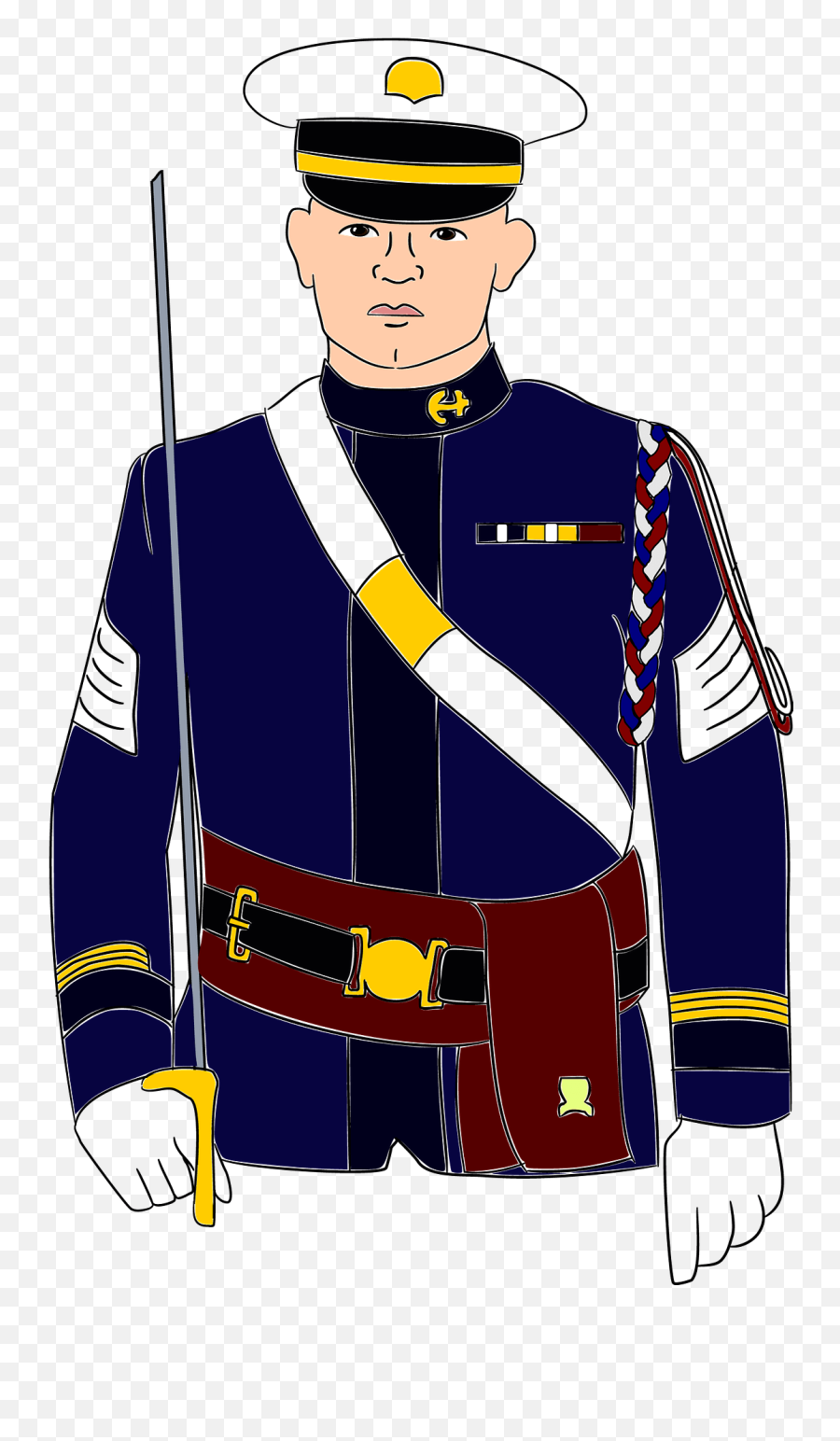 Navy Soldier Clipart Free Download Transparent Png Creazilla - Guardia Civil Clipart Emoji,Military Clipart