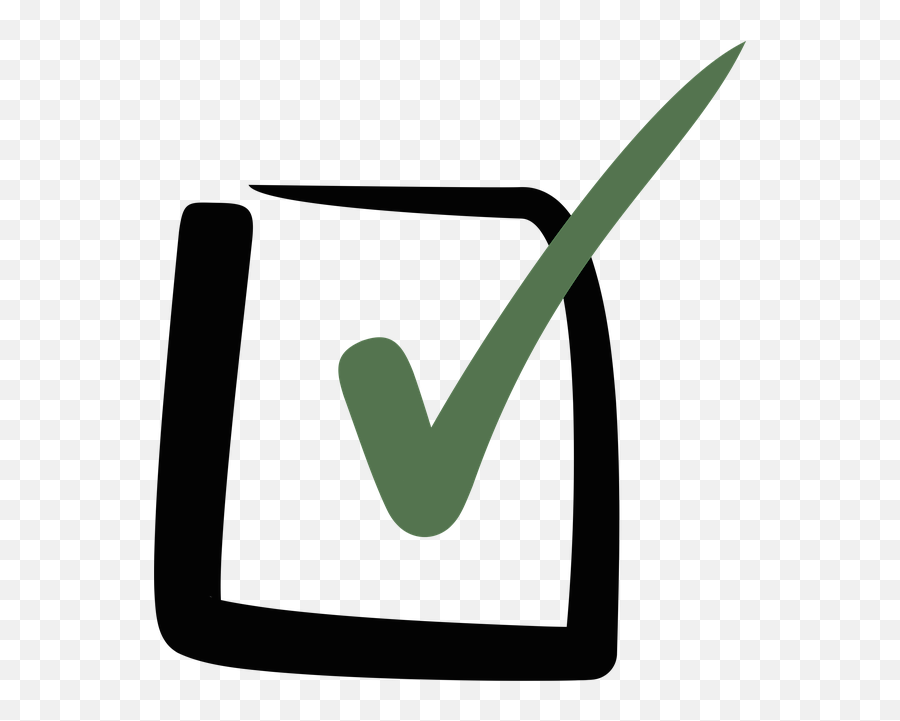 Green Check Mark Box Transparent - Transparent Check Box Clip Art Emoji,Check Mark Transparent