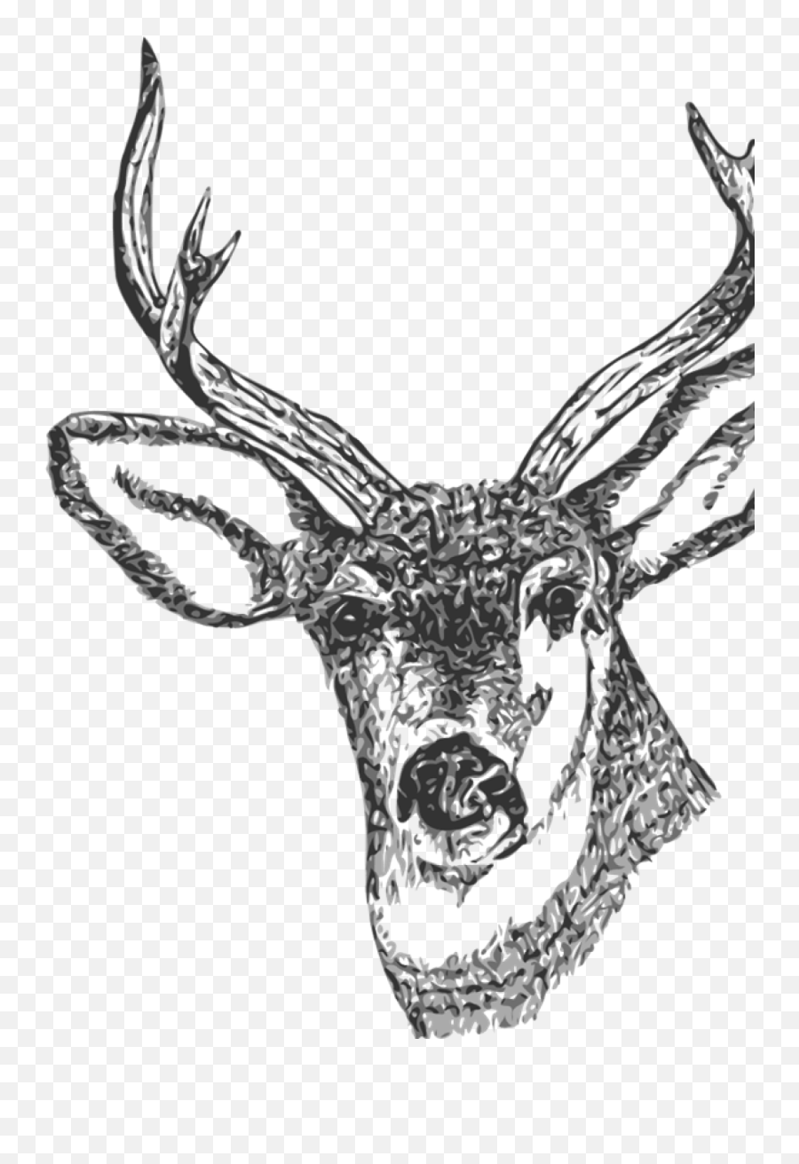 Deer Head Svg Vector Deer Head Clip - Clip Art Emoji,Deer Head Clipart