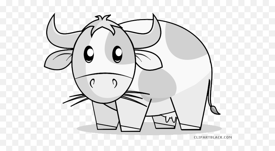 Cow Clipart Cute Cow Cute Transparent Free For Download On - Language Emoji,Cow Face Clipart