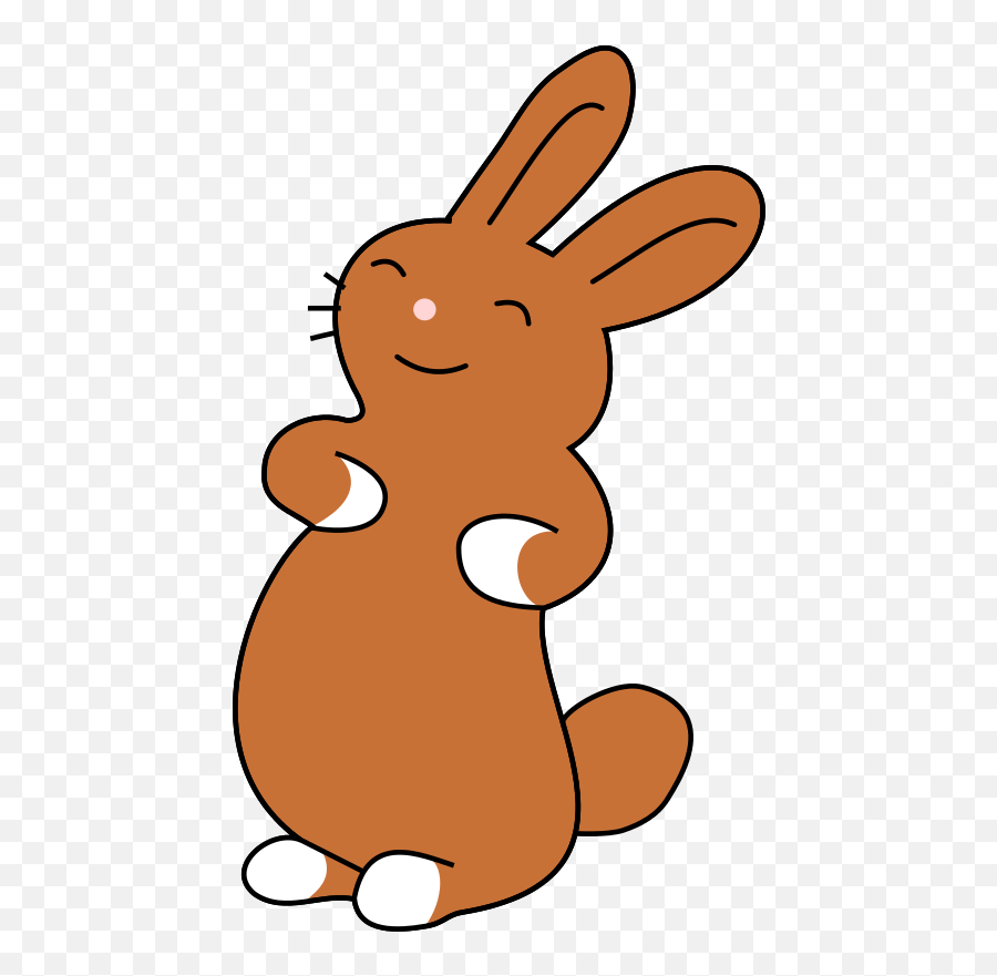 Bunny Clipart Dromhfj Top 3 - Animated Picture Of Brown Rabbits Emoji,Bunny Clipart