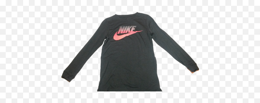 Long Sleeve T - Nike Shirt Long Sleeve Black Red Emoji,Red Nike Logo