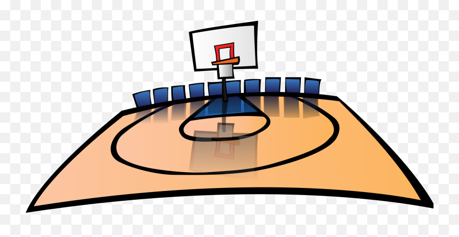 Playground Clipart Basketball Goal - Cartoon Basketball Basketball Court Clip Art Emoji,Playground Clipart
