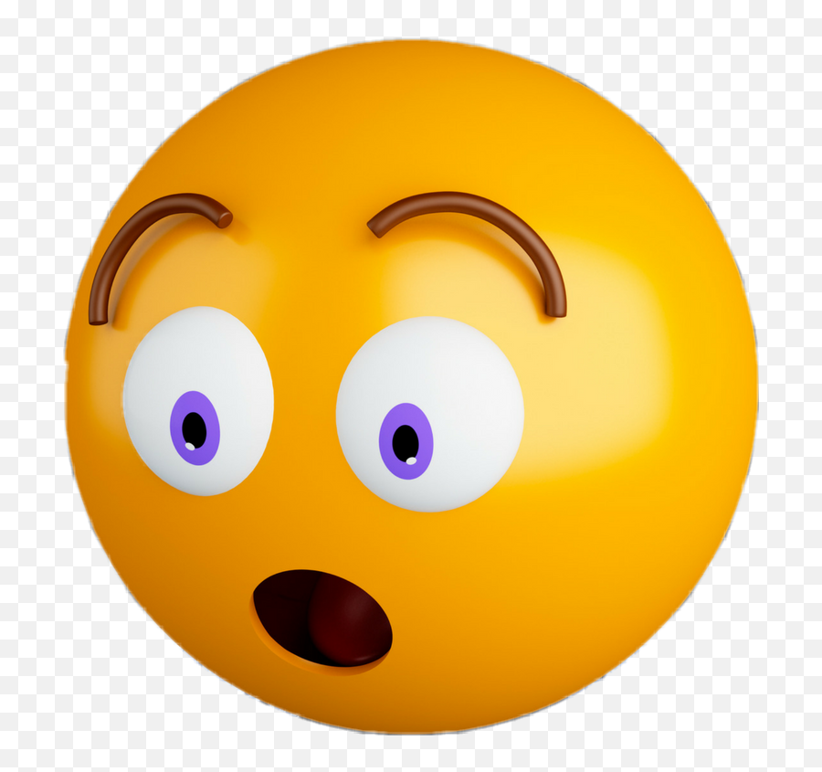 Surprised Emoji Transparent Png - Surprise Emoji Face Transparent Background,Shocked Emoji Transparent