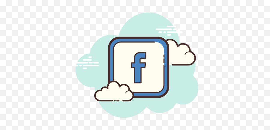 Free Flat Facebook Icon Of Cloud - Aesthetic Instagram Logo Cloud Emoji,Facebook Icon Png