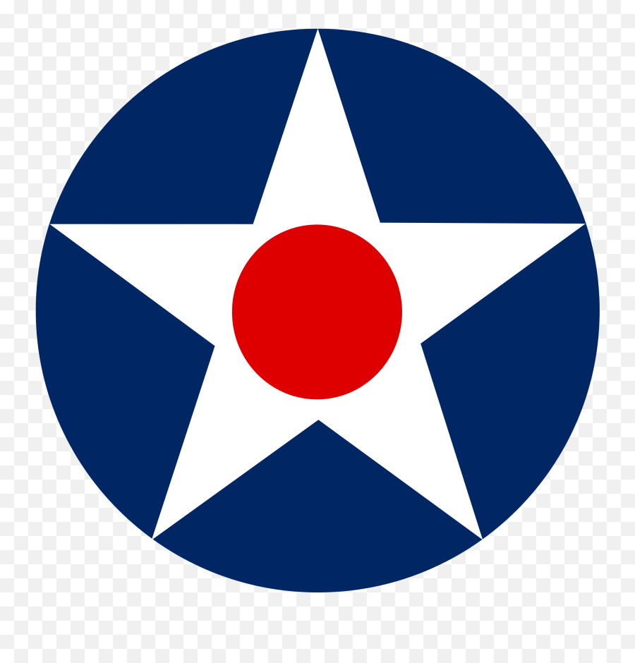 Us Air Force Logo Ww2 Transparent Png - Us Air Force Roundel Emoji,Air Force Logo