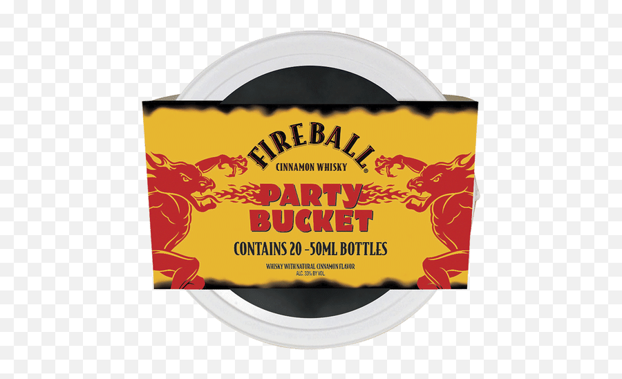 Fireball Cinnamon Whisky Party Bucket - Fireball Whiskey Emoji,Fireball Whiskey Logo