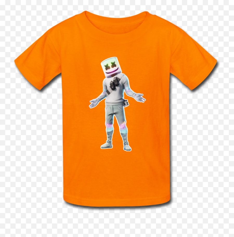 Marshmello Kidsu0027 Fortnite Video Game T - Shirt Emoji,Marshmello Png