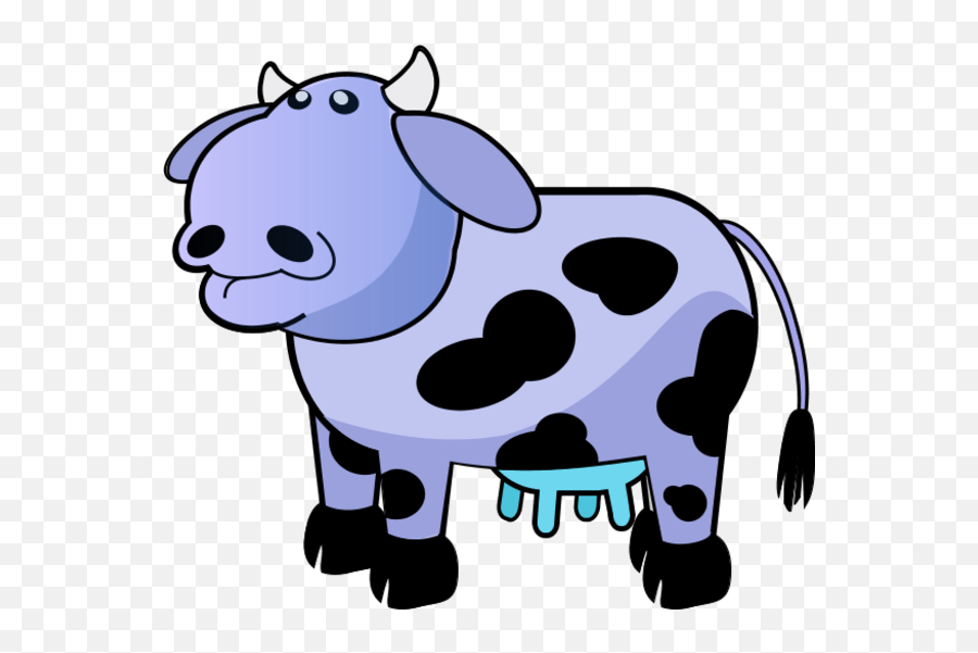 Cow Cartoon Clip Art - Chunky Cow Emoji,Cow Clipart