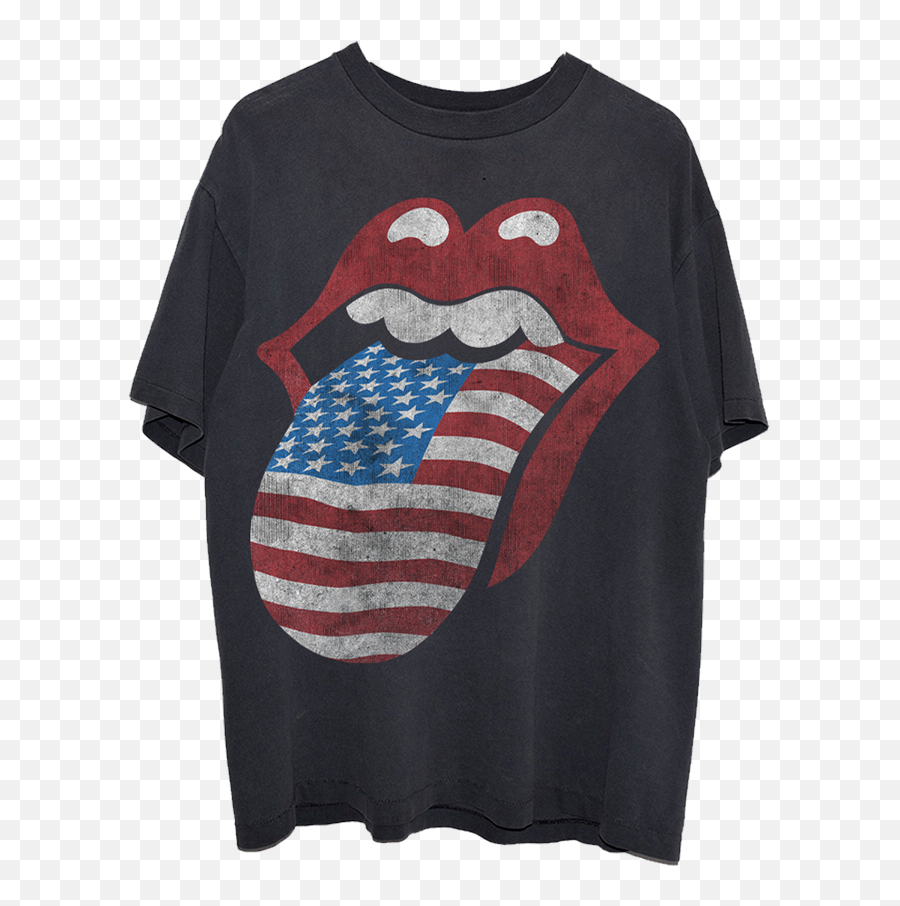 No Filter 2021 Usa Flag Tongue Washed T - Shirt Emoji,Us Flag Transparent