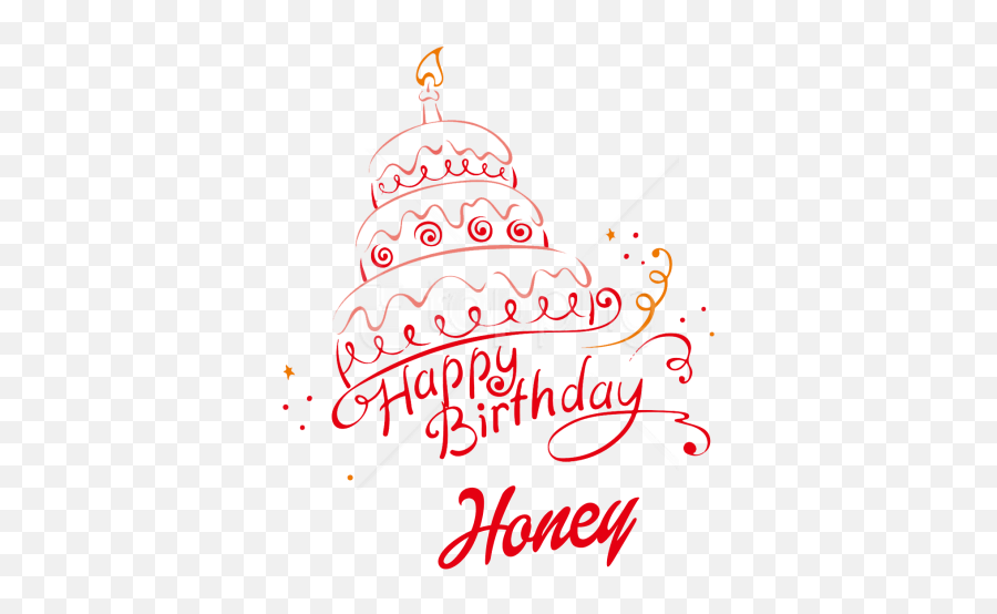Free Png Download Honey Happy Birthday - Happy Birthday Honey Cake Toppers Emoji,Happy Birthday Logo