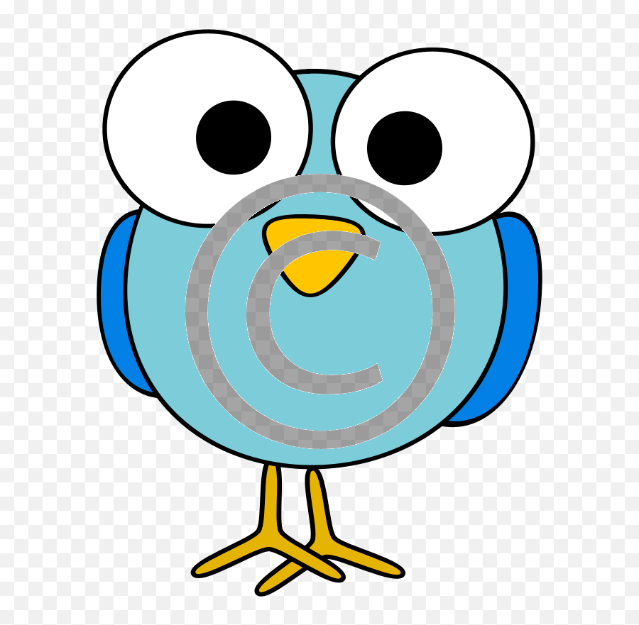 Googly Eyed Bird Blue - Clip Art Birds Cartoon Emoji,Googly Eyes Png