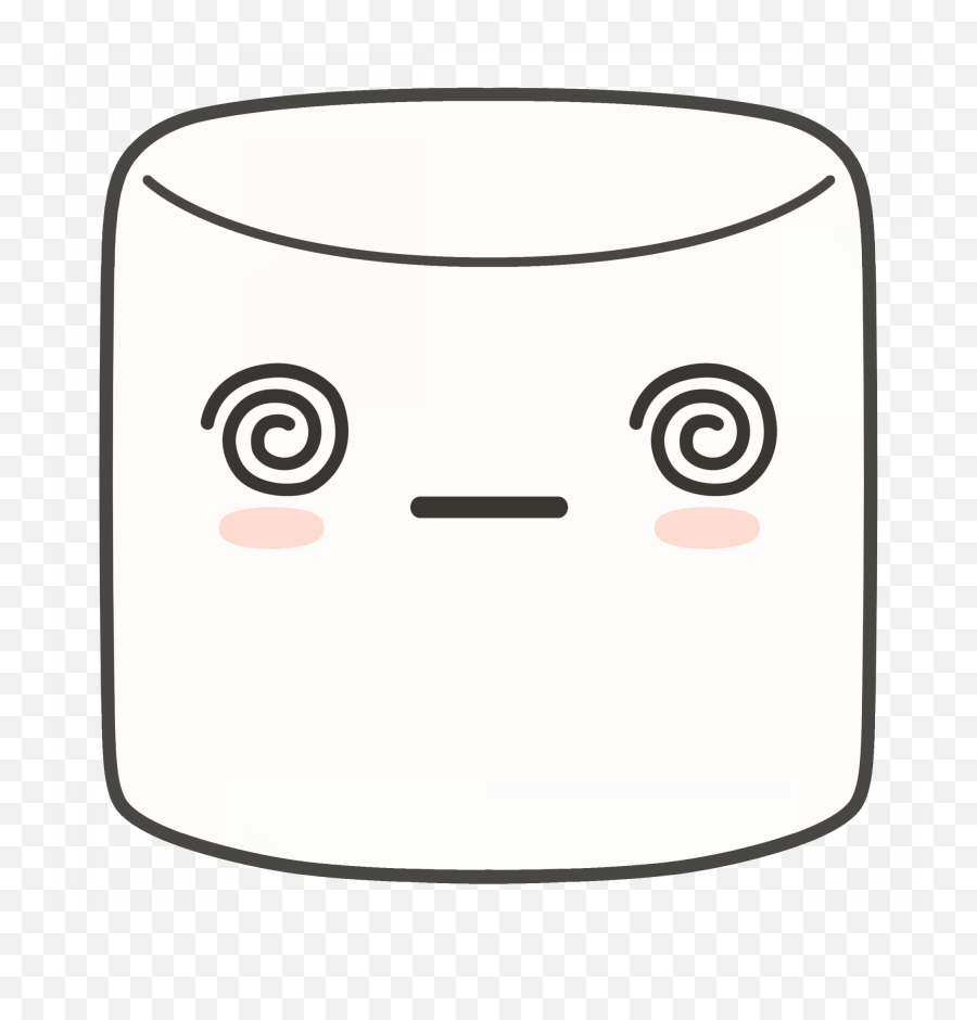 Dizzy Marshmallow Clipart - Dot Emoji,Marshmallow Clipart