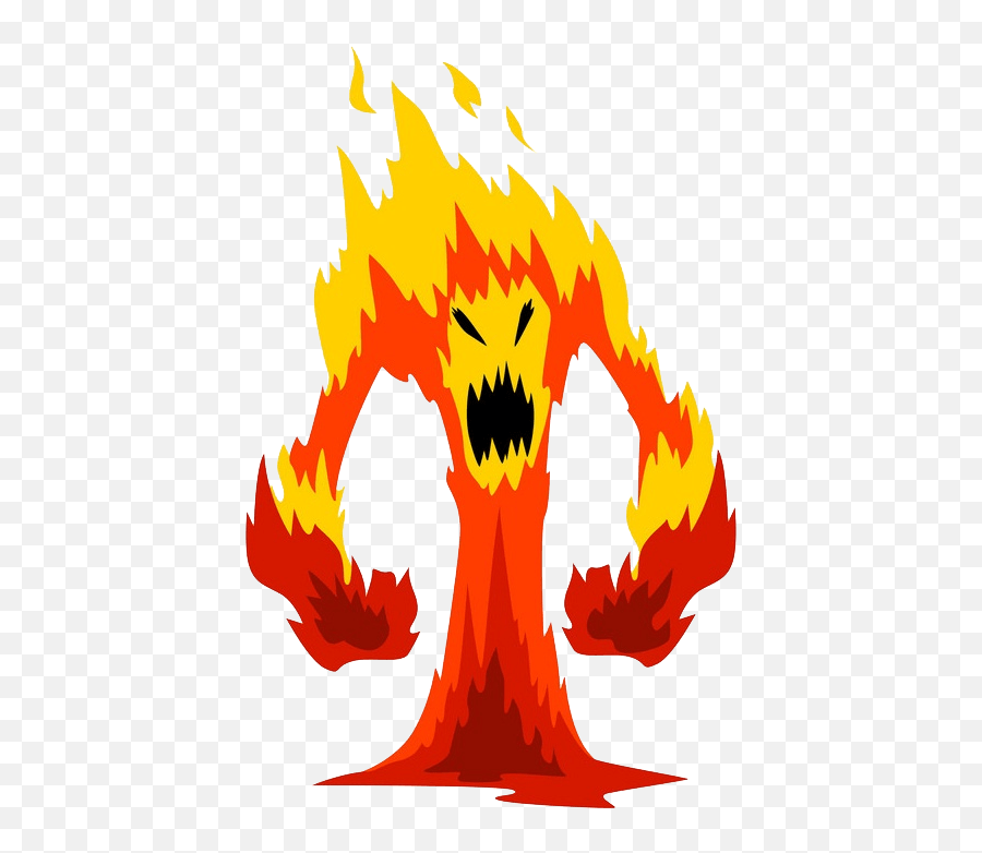 Flame Clipart - Clipartworld Cartoon Fire Monster Clipart Emoji,Monster Png