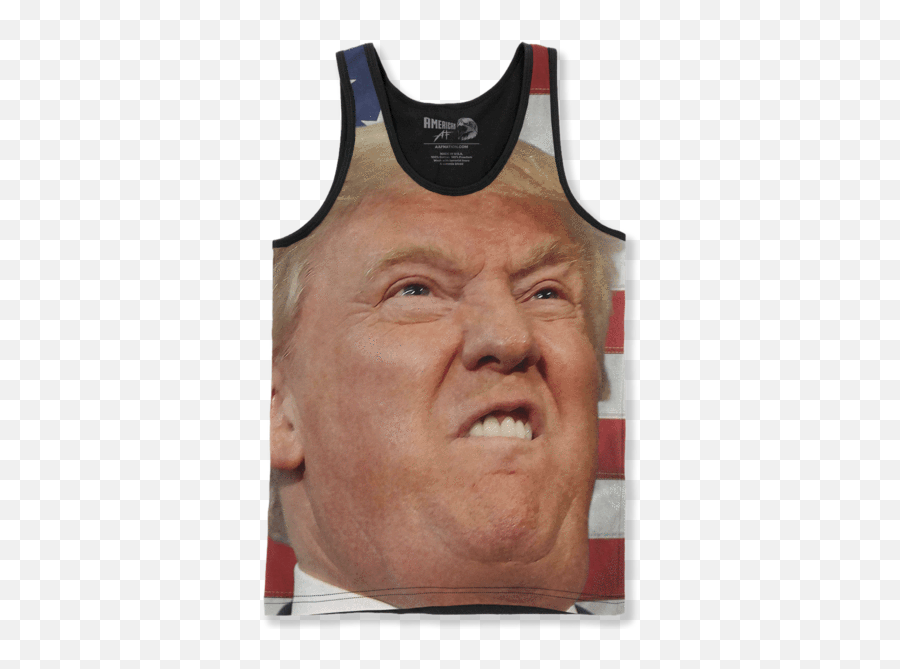 Donald Trumpu0027s Face V2 - Trump Face T Shirt Full Size Png Active Tank Emoji,Trump Face Png