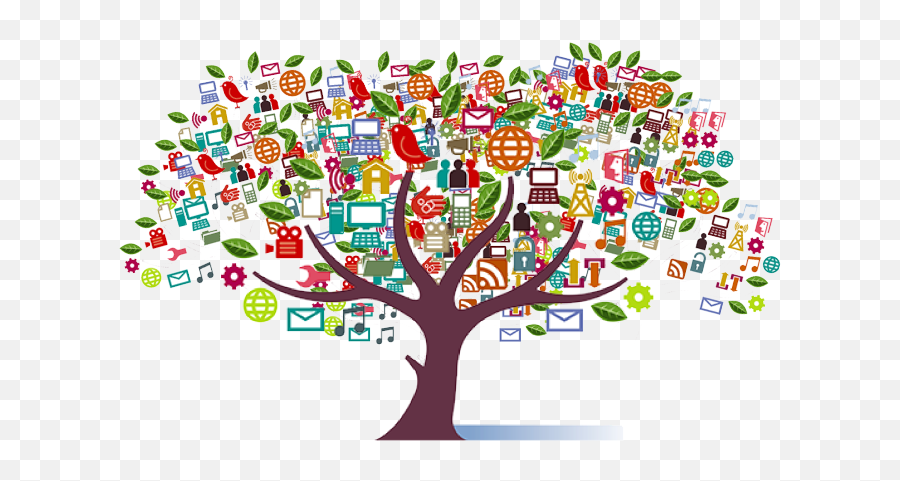 Clipart Tree Social Media Picture 705235 Clipart Tree - Marketing Emoji,Social Media Clipart