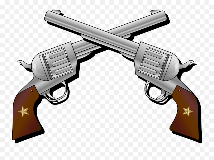 Pistol Clipart Gun Ammo Pistol Gun Ammo Transparent Free - Cowboy Gun Clipart Png Emoji,Pistol Clipart