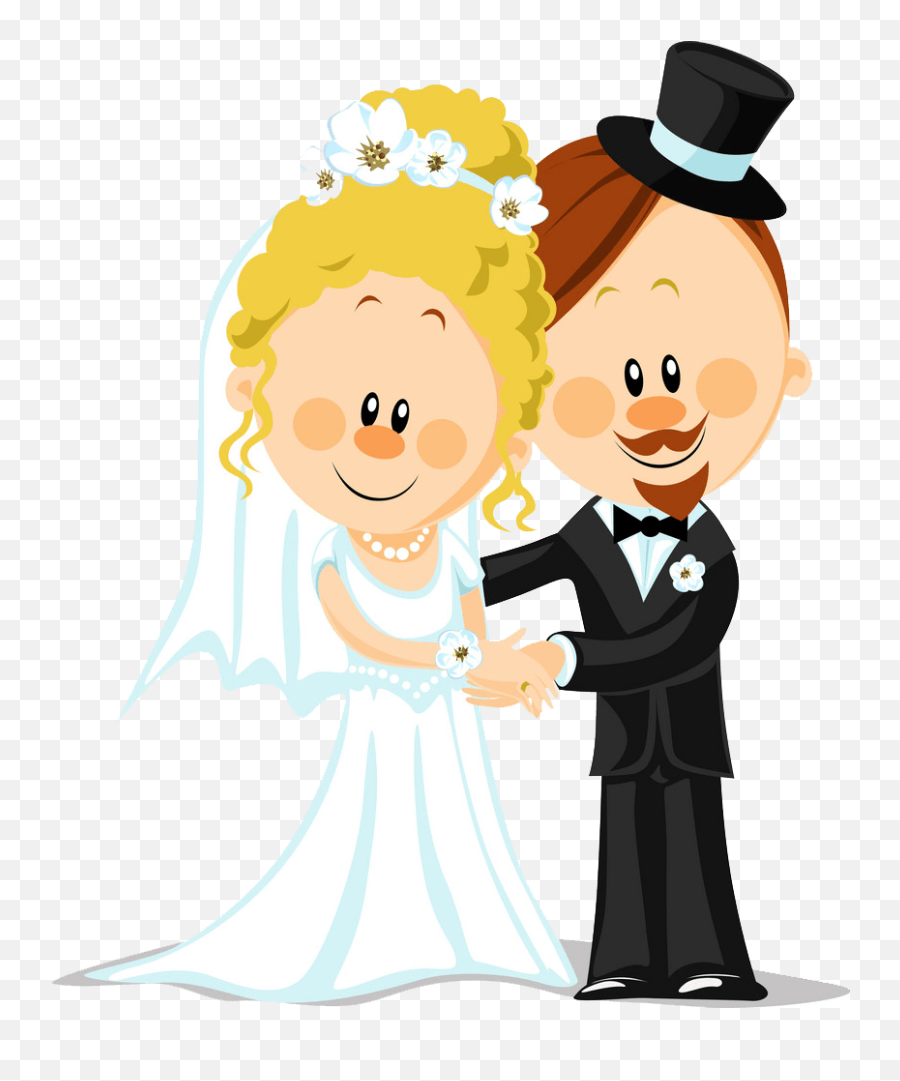 Bride And Groom Png Transparent - Transparent Bride Png Emoji,Bride And Groom Clipart