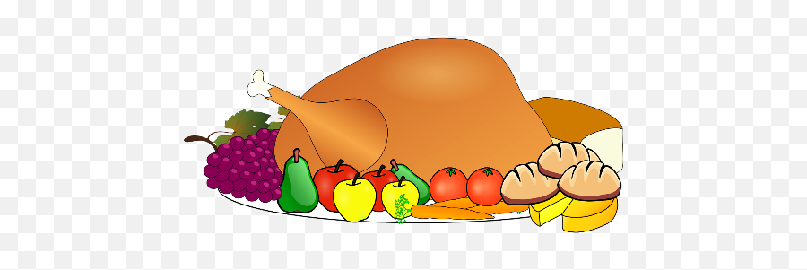 Thanksgiving Feast Clipart 2020 - Clipart Thanksgiving Food Emoji,Free Thanksgiving Clipart