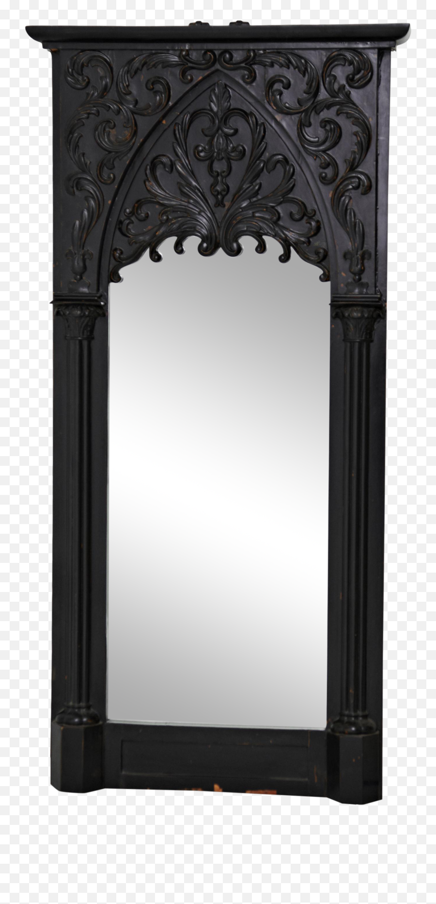 Swedish 19th Century Gothic Mirror - Restaurant Vatra Emoji,Gothic Frame Png
