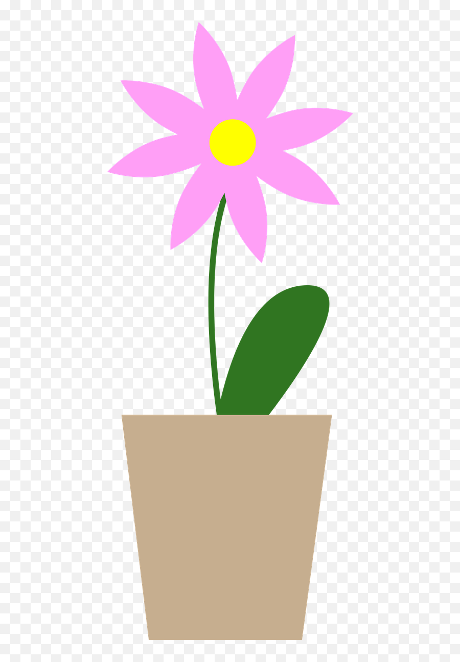 Flower Potted Plant Png Image - Desenho De Flor Em Vaso Emoji,Potted Plant Png