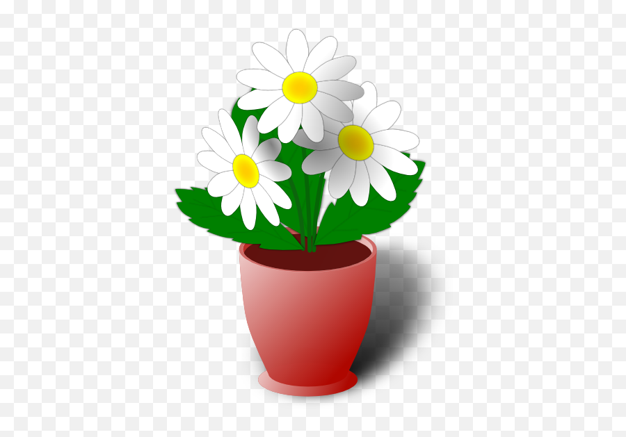 Daisy Clipart And Vector Illustrations - Transparent Flower Pots Clipart Emoji,Plant Transparent Background