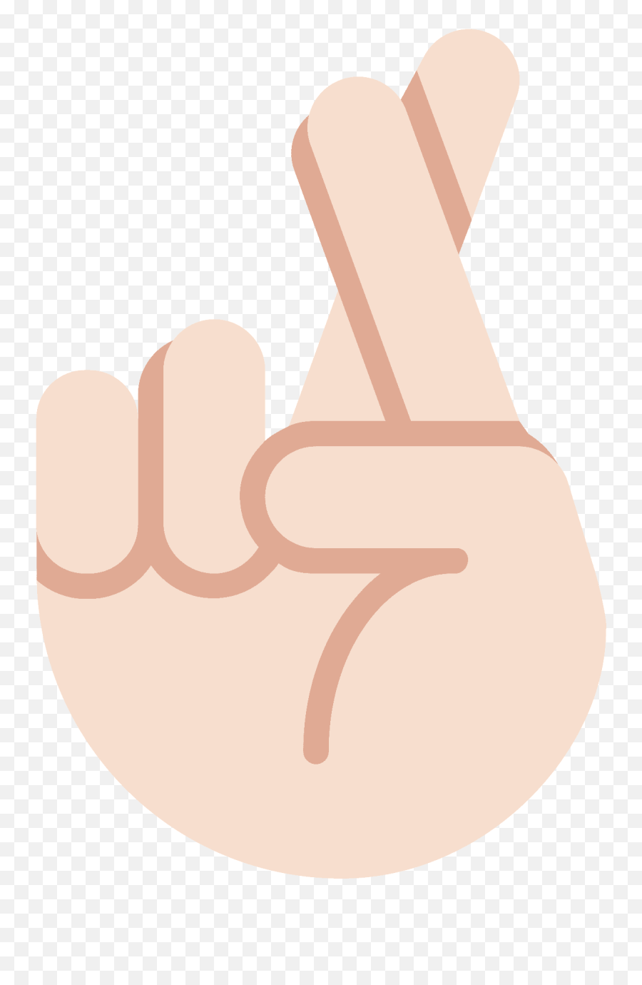 Crossed Fingers Emoji Clipart Free Download Transparent - Emojis De Dedos Cruzados De Piel Clara,Fingers Clipart