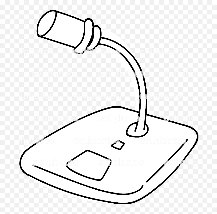 Microphone Drawing - Input Device Emoji,Microphone Transparent Background