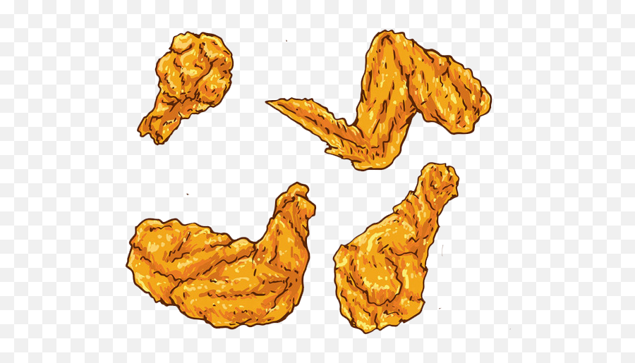 Fried Chicken Buffalo Wing Euclidean Vector Chicken - Vector Chicken Wings Png Emoji,Chicken Wing Clipart