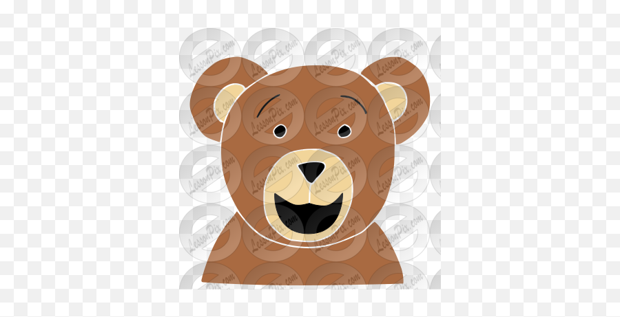 Bear Stencil For Classroom Therapy Use - Great Bear Clipart Happy Emoji,Brown Bear Clipart
