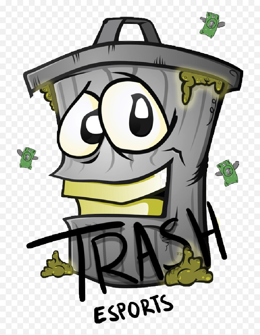 Trash Clan - Trash Can Cartoon Emoji,Trash Logo