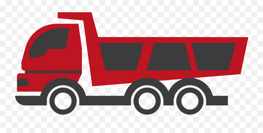 Simple Red Dump Truck Icon Png - Van Vector Red Emoji,Dump Truck Logo